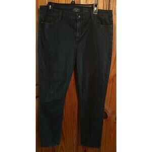 Women’s jen7 by 7 for all mankind black ankle skinny jeans size 16
